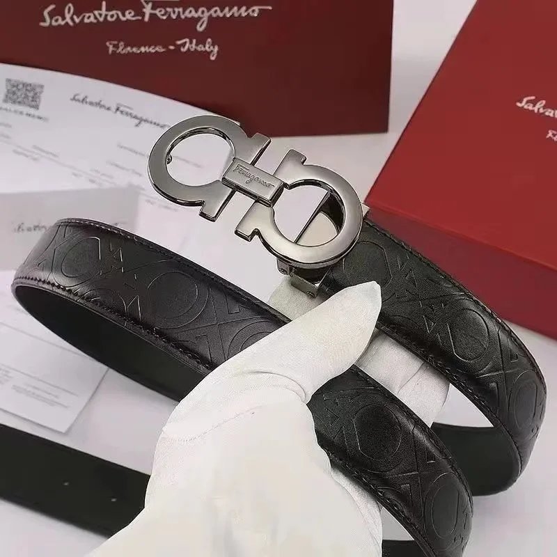 High quality CK pattern gun buckle [gift box set - can be shortened]