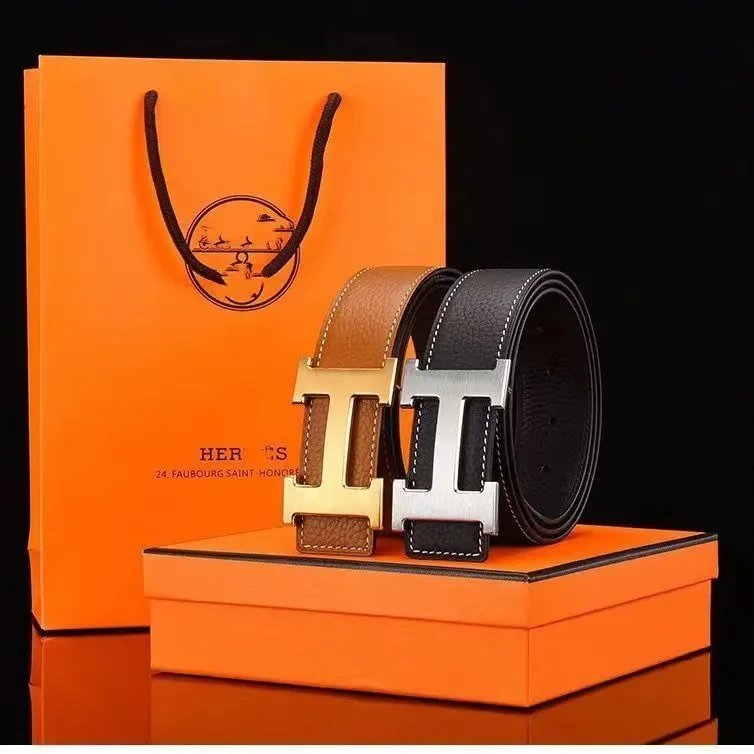 【 Multiple choices 】 Leather belt, cowhide, smooth I-shaped, youth letter, genuine leather, fashionable men's belt, pants belt, business pants belt, casual belt