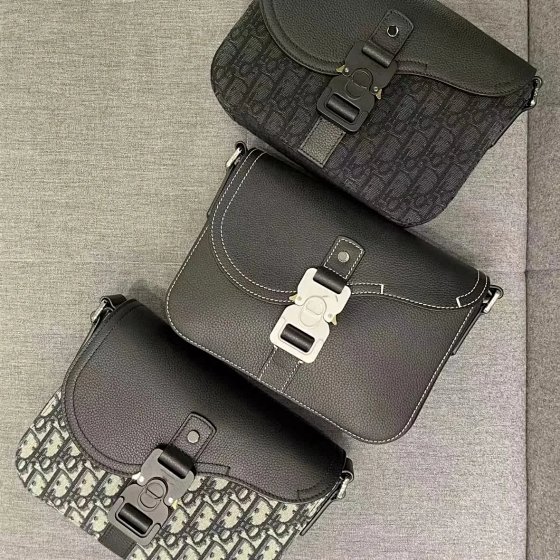 New Spring Summer Men's Saddle Bag Cowhide Messenger Canvas Flap Bag European American Fashion Business Single Shoulder Crossbody Bag