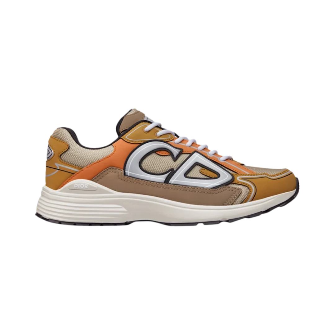 Dior B23 Low Orange Beige Sneakers
