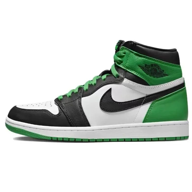*AJ1 high top, high black, white, green#