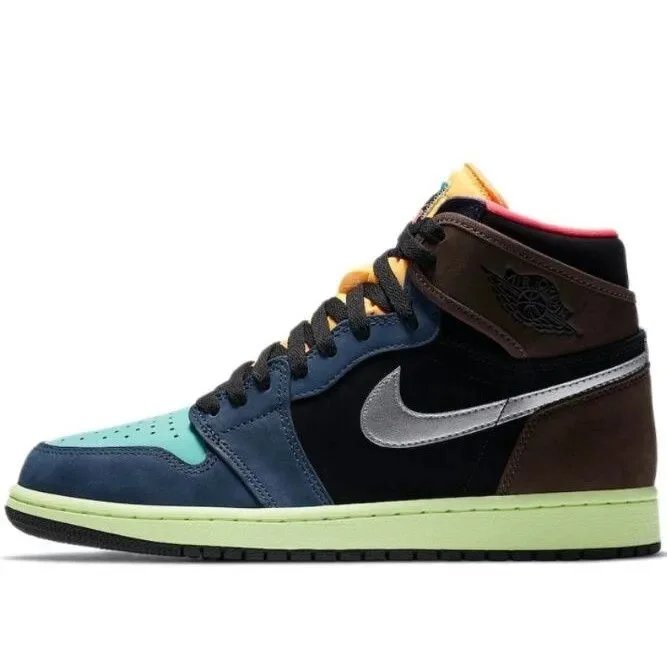 *AJ1 high top high brown silver#