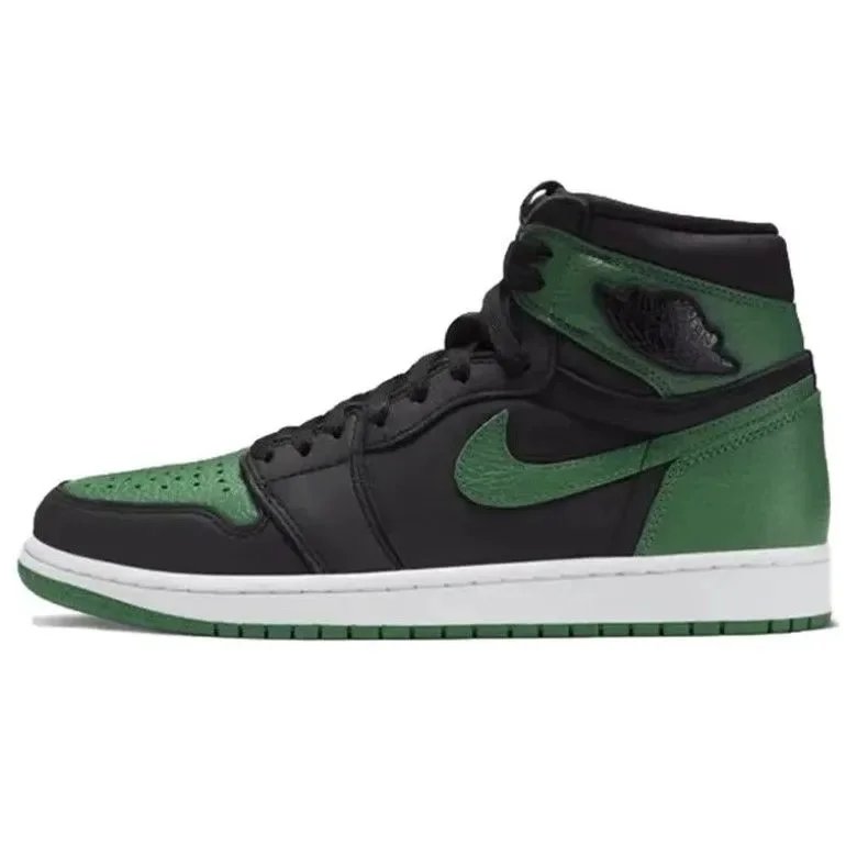 *AJ1 high top high black green#