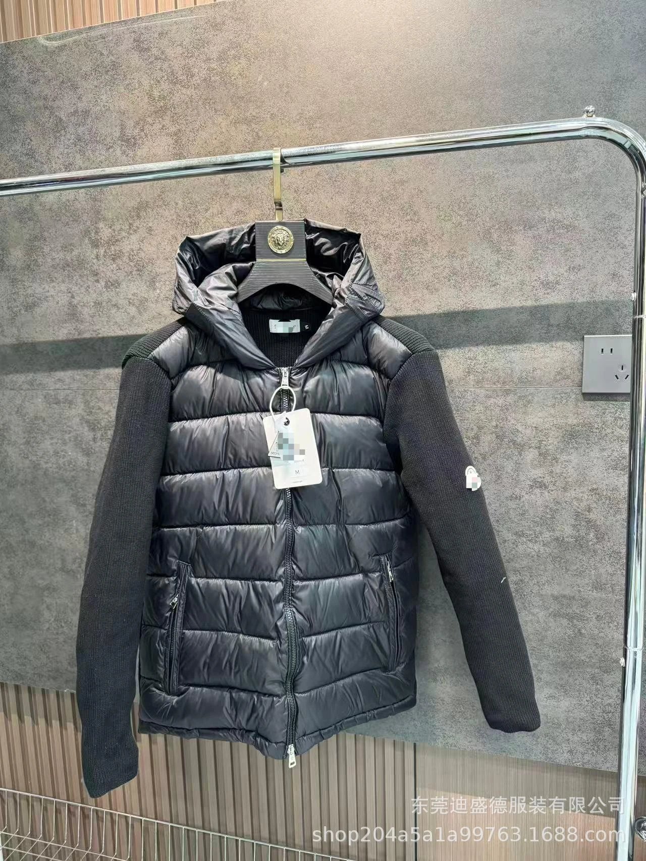 Letter Hooded Knit (Full Tags with NFC)