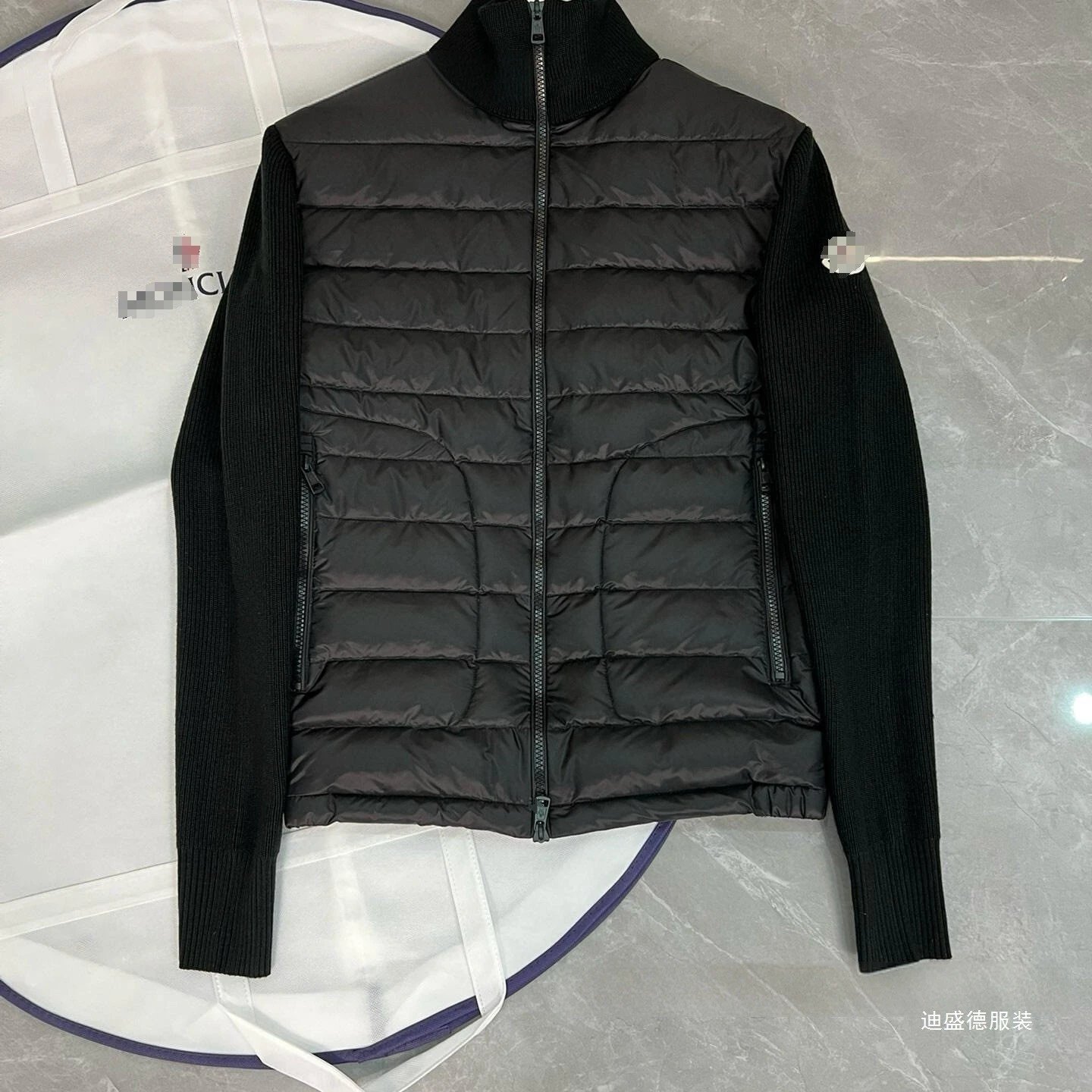 Stand Collar Knit Black (Full Tags with NFC)
