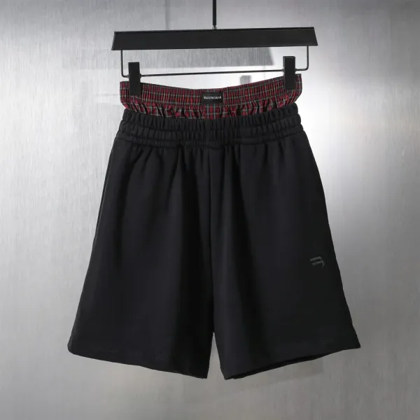 Balenciaga Logo Waistband Shorts Gray - 22