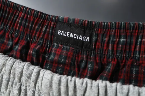 Balenciaga Logo Waistband Shorts Gray - 35