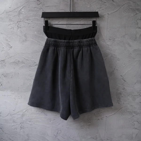 Balenciaga Logo Waistband Shorts Gray - 40