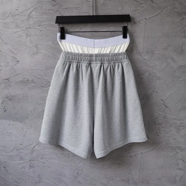 Balenciaga Logo Waistband Shorts Gray - 42