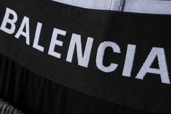 Balenciaga Logo Waistband Shorts Gray - 6