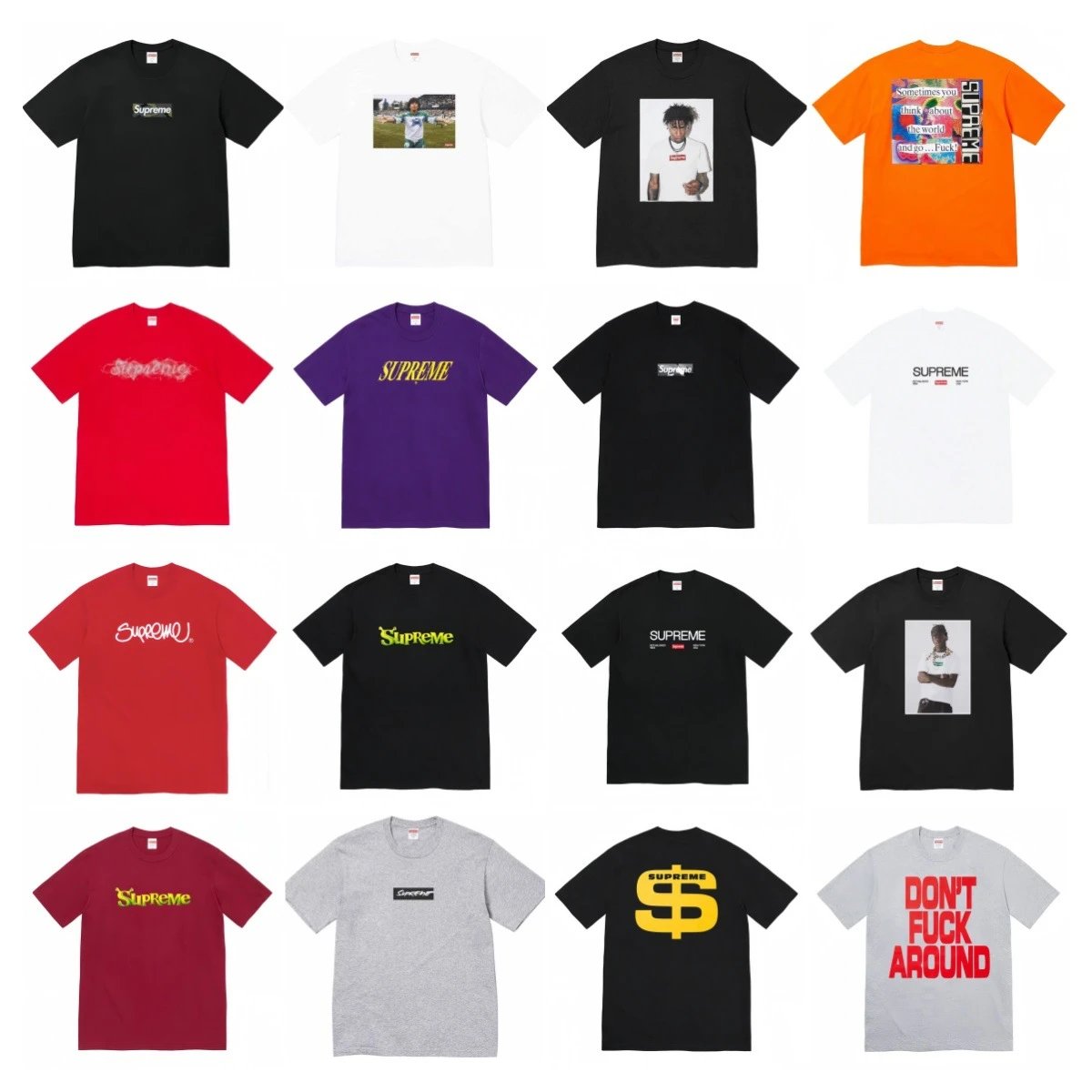 Supreme T-Shirt Collection - Streetwear Fashion - 137765