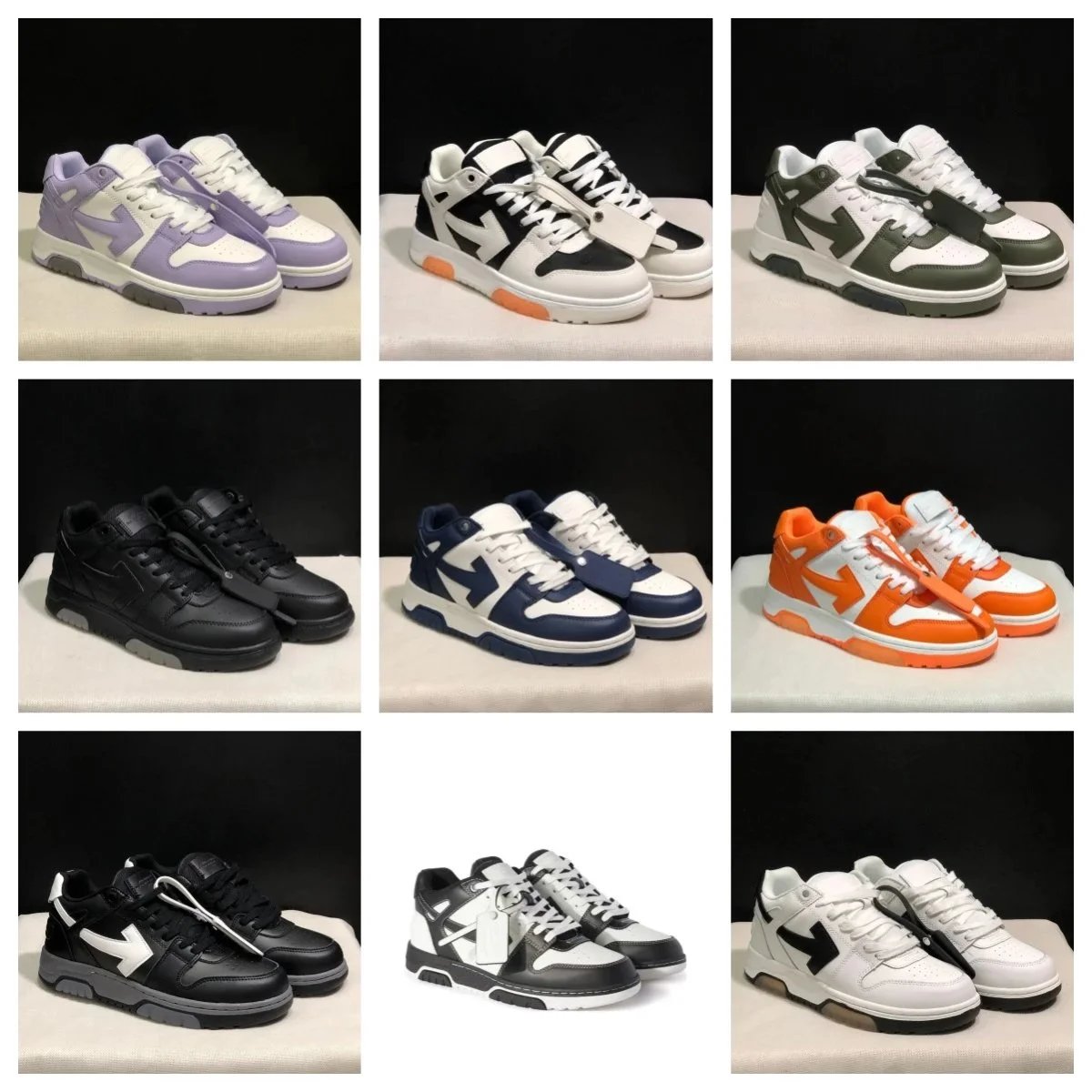 KA-OFF Co-Branded WHITE Arrow Couple Street Casual Sneakers