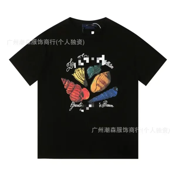 Loewe Shell Print Black T-Shirt - 1