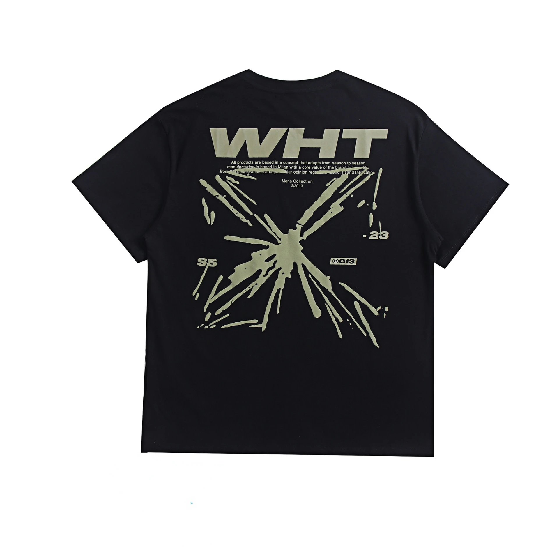 Off-White WHT Graphic Print Black T-Shirt