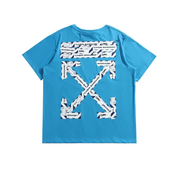 Off-White Diagonal Stripe Graphic White T-Shirt - 15