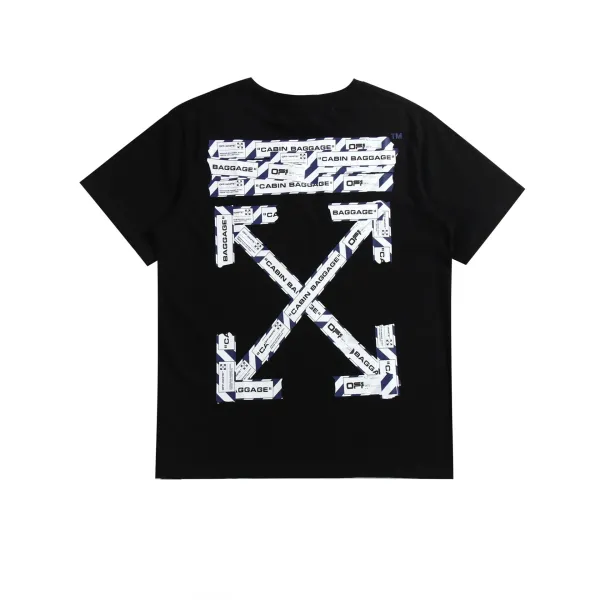 Off-White Diagonal Stripe Graphic White T-Shirt - 11
