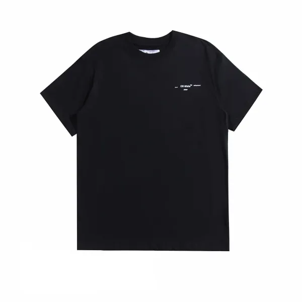 Off-White Diagonal Stripe Graphic White T-Shirt - 19