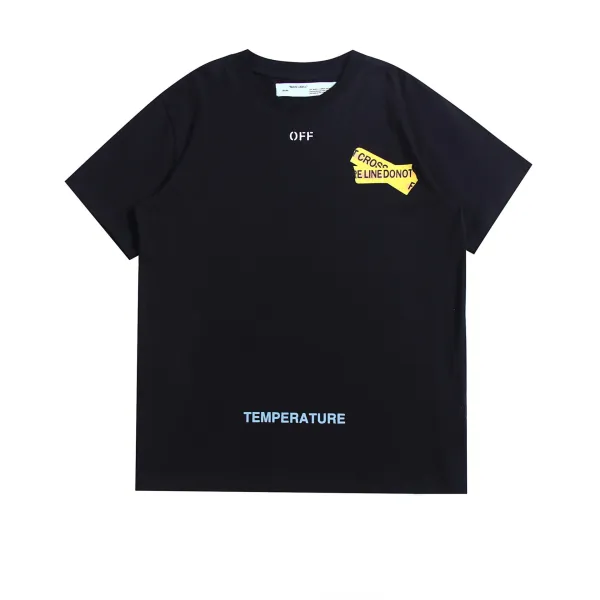 Off-White Diagonal Stripe Graphic White T-Shirt - 6