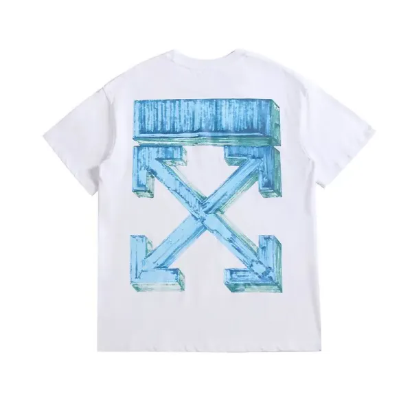 Off-White Painted Arrow Graphic T-Shirt White - 1
