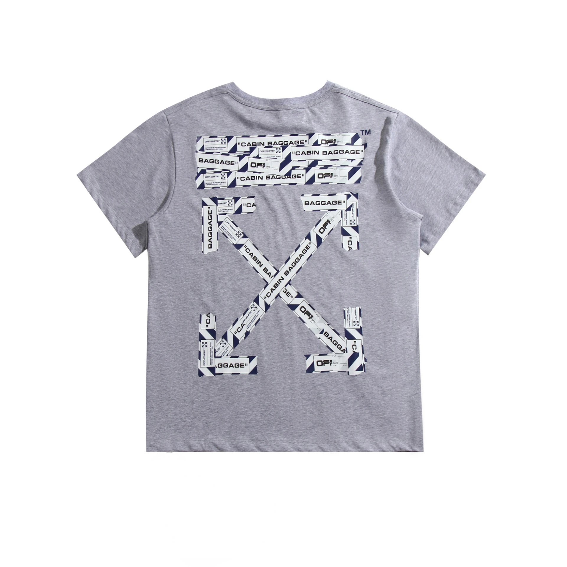 Off-White Cabin Baggage Arrow Print Gray T-Shirt