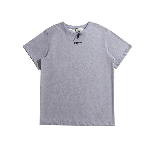 Off-White Diagonal Stripe Graphic White T-Shirt - 12