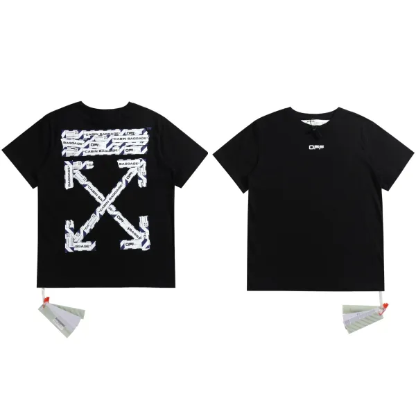 Off-White Cabin Baggage Arrow T-Shirt Black - 1