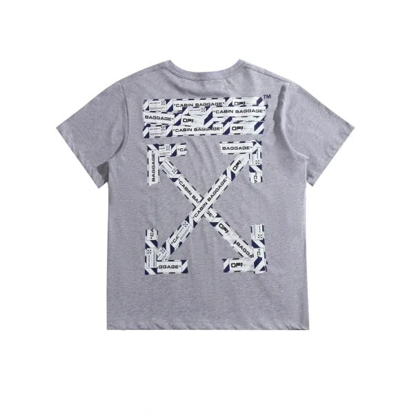 Off-White Diagonal Stripe Graphic White T-Shirt - 13
