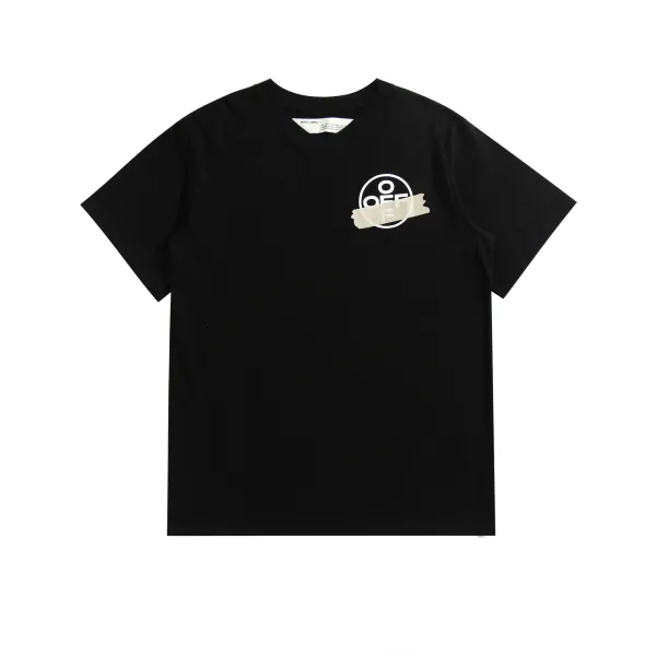 Off-White Diagonal Stripe Graphic White T-Shirt - 21
