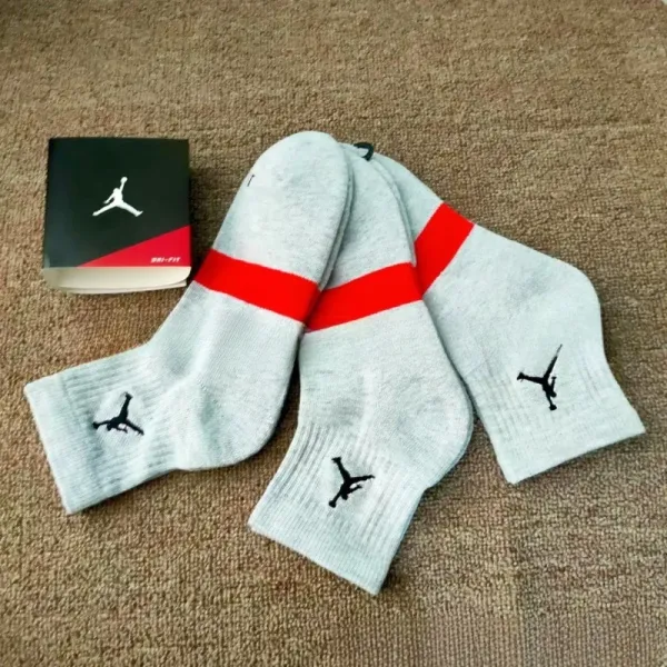 Air Jordan Jumpman Crew Socks Gray/Red - 1