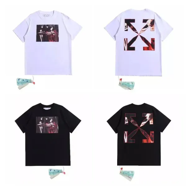 Off-White Arrow Logo Graphic T-Shirt Black - 14