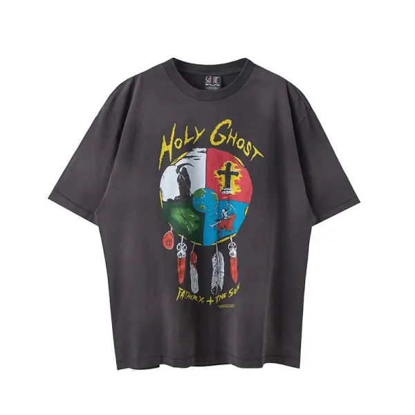 Holy Ghost x Father X + The Son Graphic Oversized T-Shirt - 1