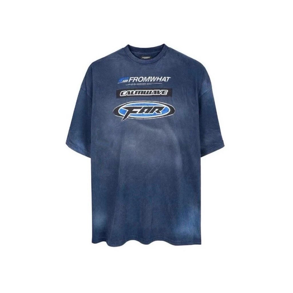 FROMWHAT Drift Series Acid Wash Graphic T-Shirt - 52