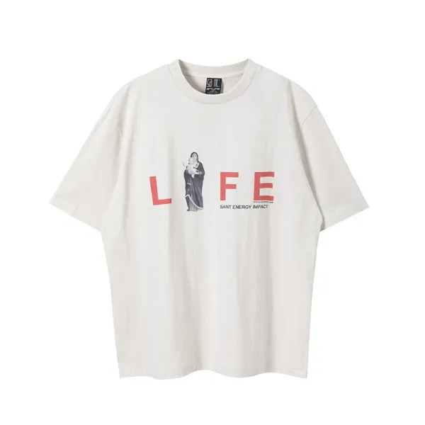 Saint Energy Impact LIFE Graphic T-Shirt Beige - 1