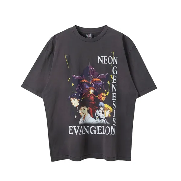 Neon Genesis Evangelion x Uniqlo UT Graphic T-Shirt Charcoal Gray T-Shirt - 1