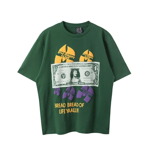 SW Saint Clan x Wu-Tang Clan Bread of Life Green T-Shirt - 1