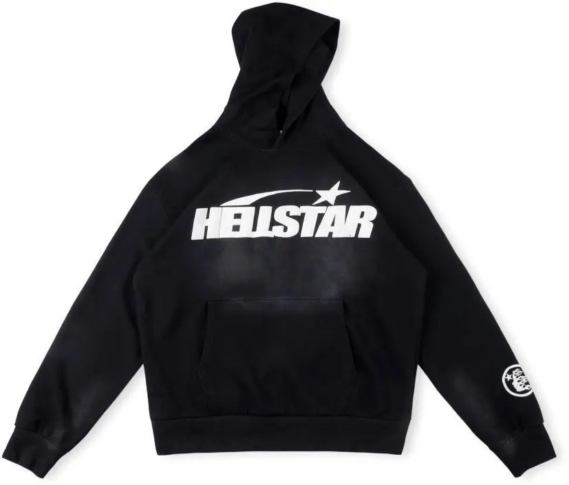 Hellstar Star Logo Black Hoodie - 1