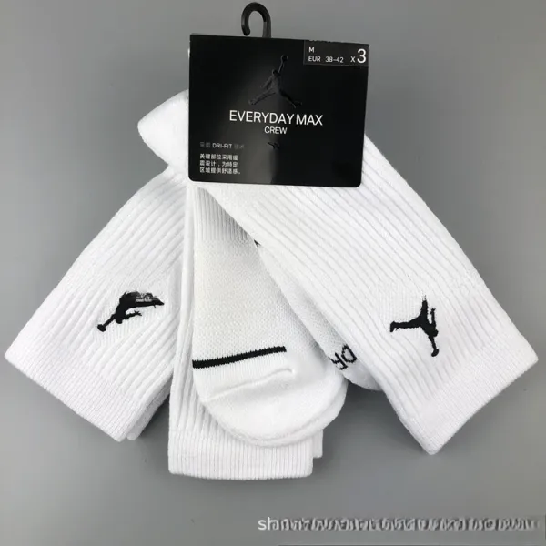 Air Jordan Everyday Max Crew White Socks - 1