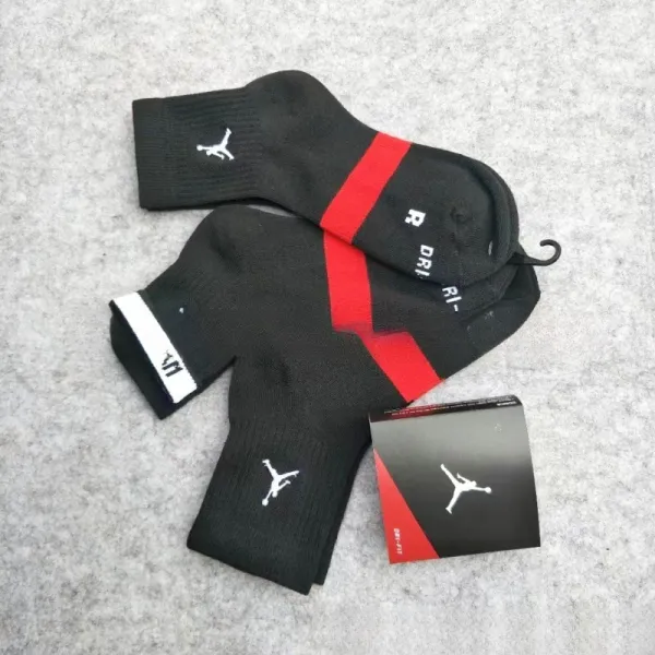 Air Jordan Dri-FIT Performance Socks Black/Red - 1