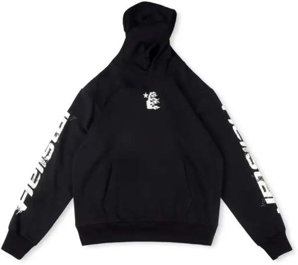 Feigao Flame Logo Black Hoodie - 1