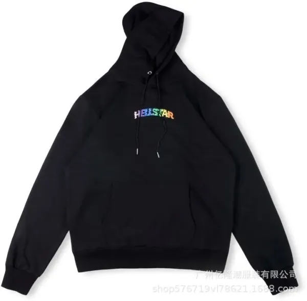 Hellstar Rainbow Logo Black Hoodie - 1