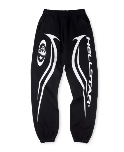 Hellstar Flame Logo Sweatpants Black - 1