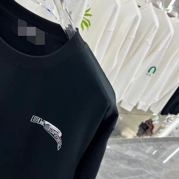 Balenciaga Blanckid Graphic Print Black T-Shirt - 7