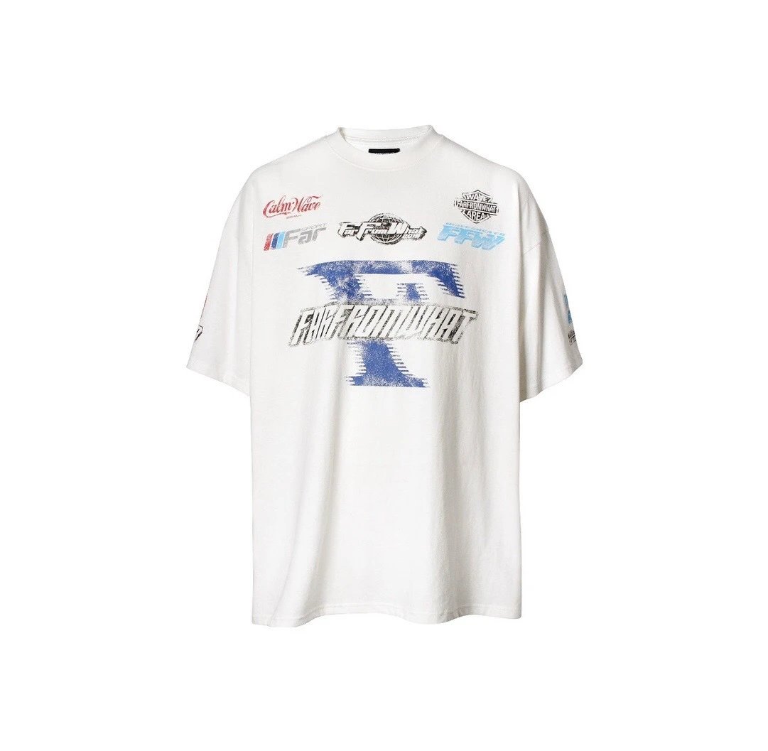 FROMWHAT Drift Series Acid Wash Graphic T-Shirt - 53