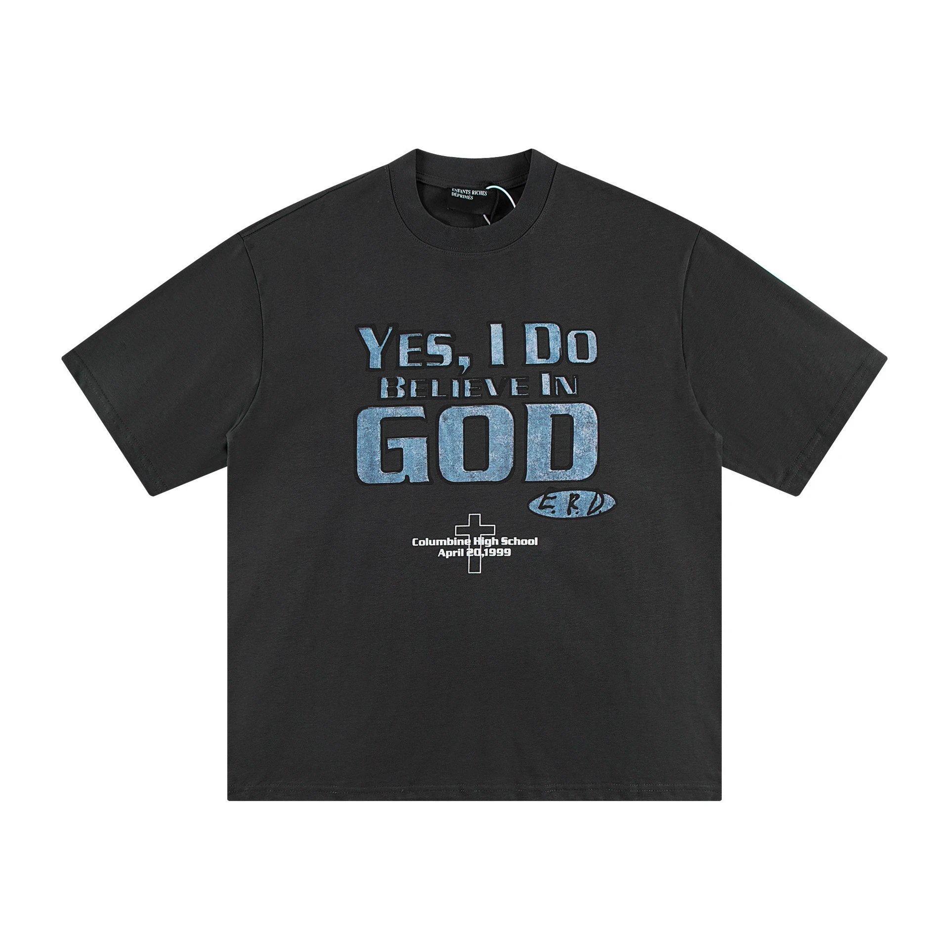 FROMWHAT Drift Series Acid Wash Graphic T-Shirt - 75