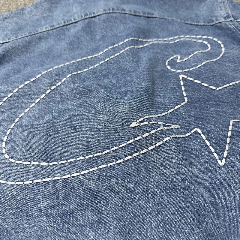 Chrome Hearts x Levi's Star Embroidered Dark Wash Jeans - 5