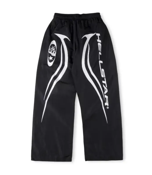 Hellstar Graphic Track Pants Black - 1