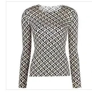 Dior Oblique Print Long-Sleeve Knit Top Multicolor - 1