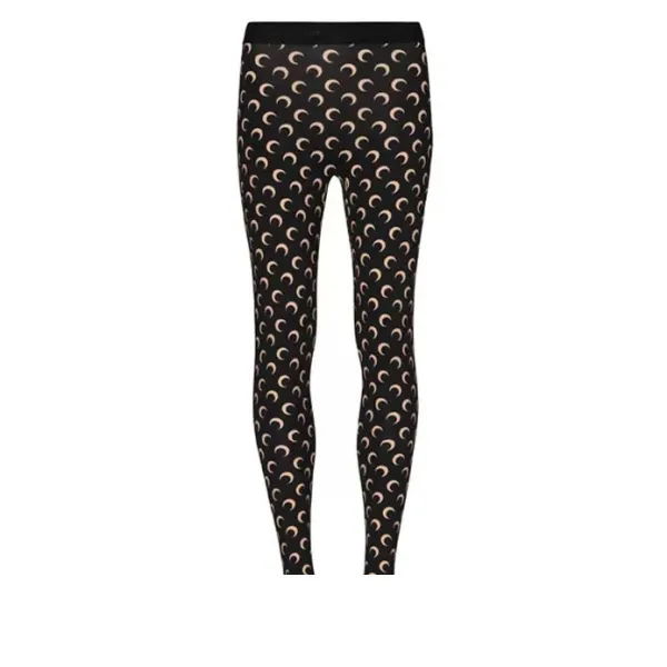 Maison Margiela Moon Phase Print Leggings Black - 1