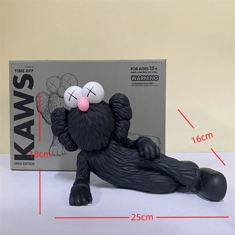 KAWS BFF Time Off Black Vinyl Figure