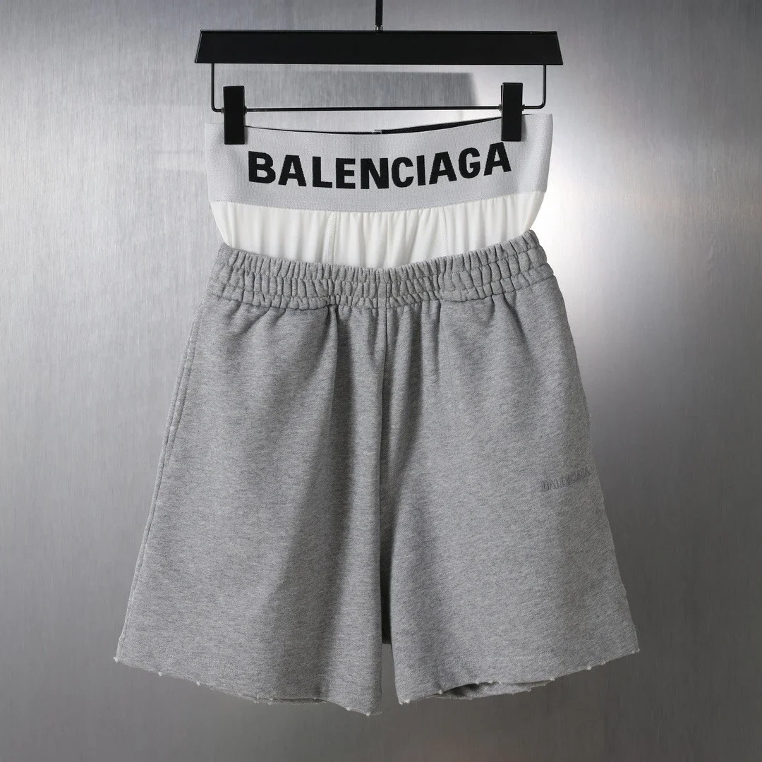 Balenciaga Double-Waist Distressed & Ripped Bermuda Shorts